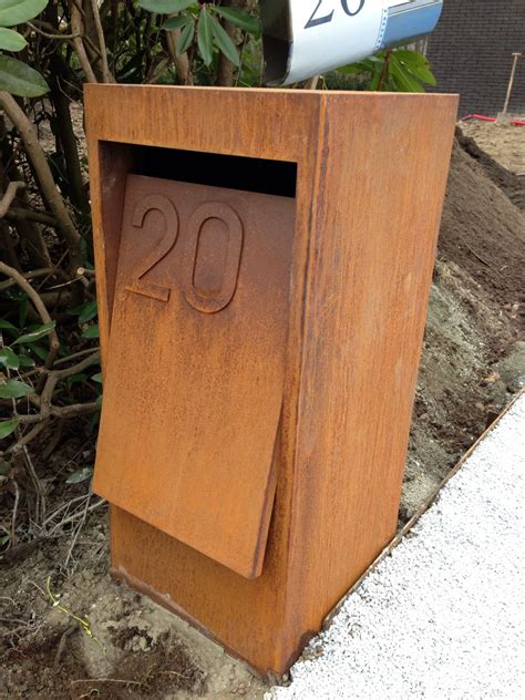 how to make a steel letter box|diy metal mailbox.